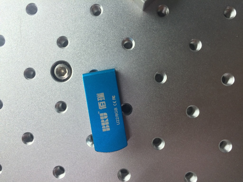 U disc laser marking